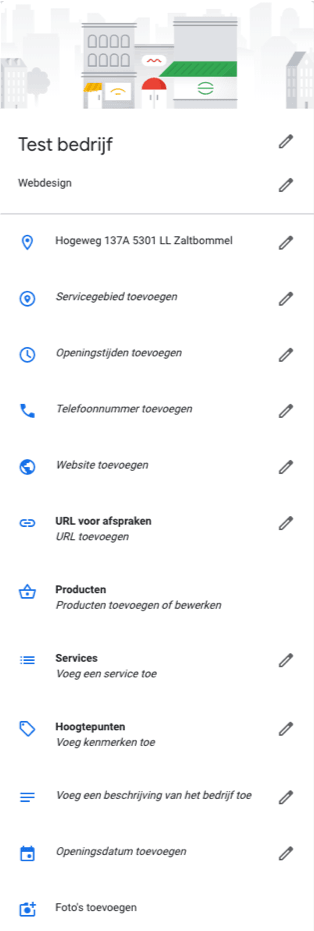 bedrijfs-informatie-kolom-google-my-business